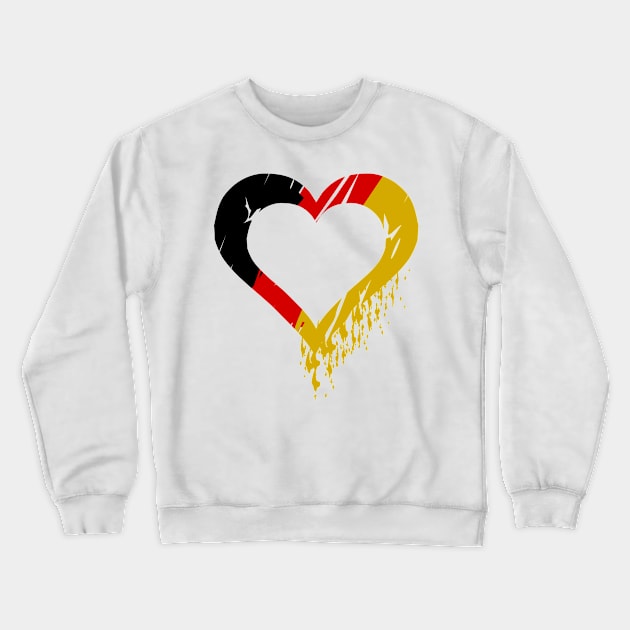 Germany heart Crewneck Sweatshirt by Karpatenwilli